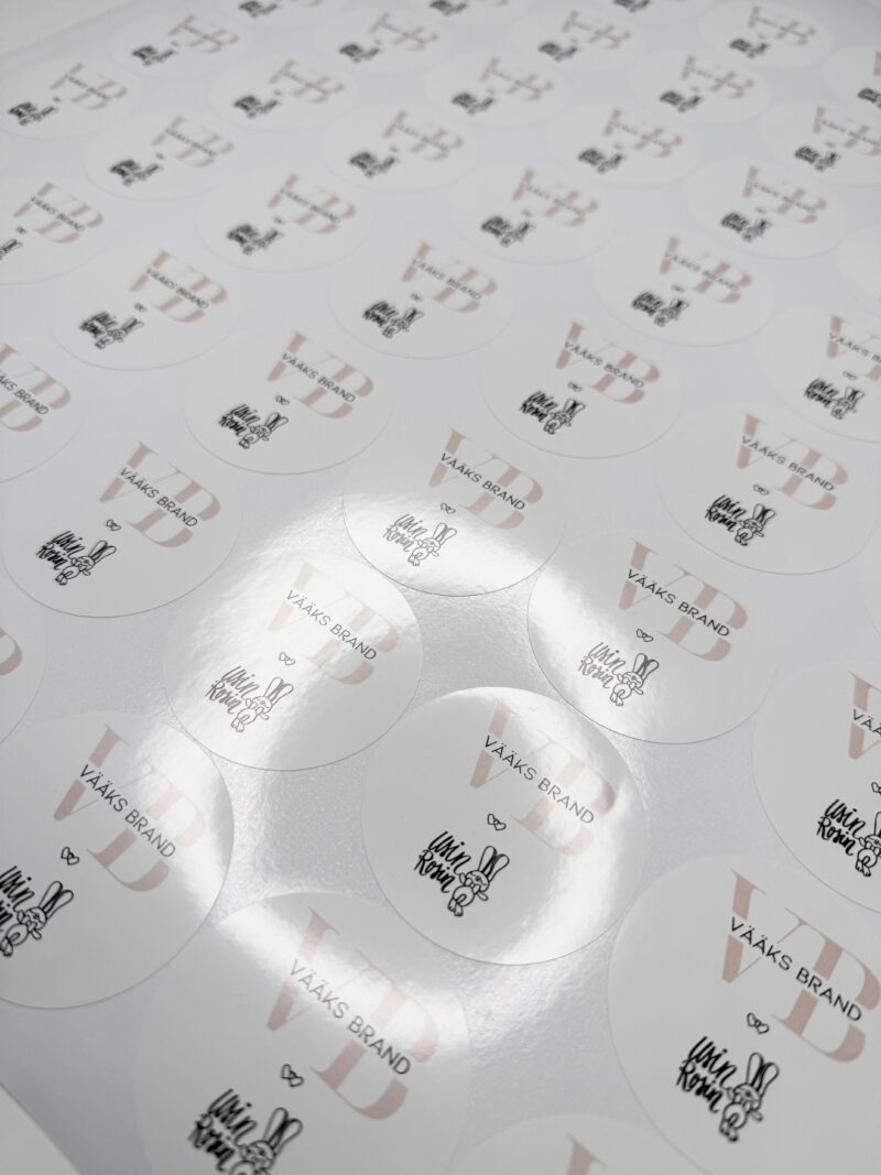 Kleebis "Sinu firma logo" 100tk